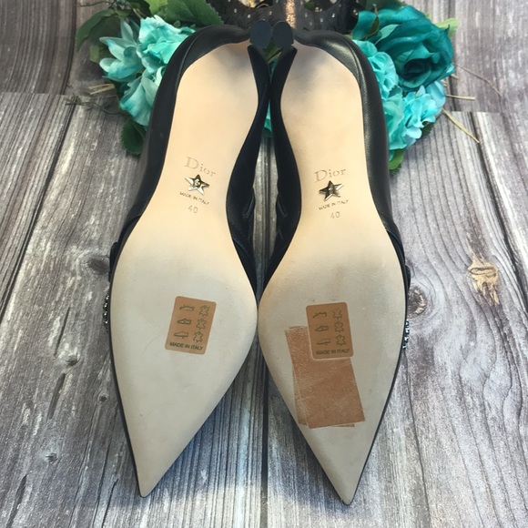 DIOR GANG LOW BLACK LAMBSKIN ANKLE HIGH LEATHER BOOT - Picture 6 of 14